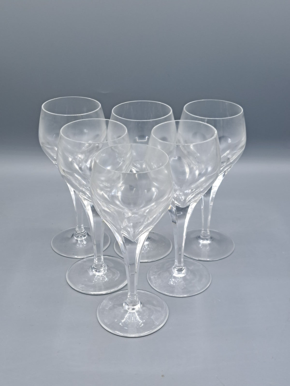 Antiqutät, Mundgelasenes Glas, Handgefertigt, 6 Stück, 16 cm hoch